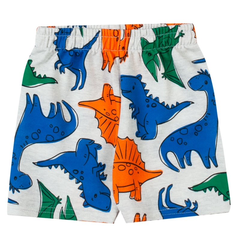 CONJUNTO KYLY MASCULINO CAMISETA E BERMUDA DINOSSAUROS - Image 3