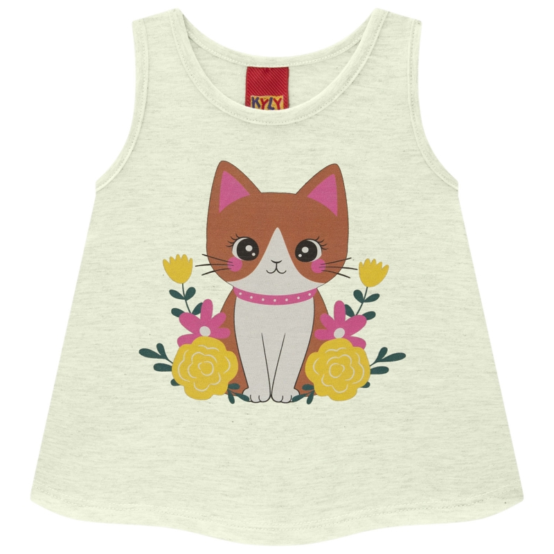 CONJUNTO KYLY VERAO DE GATINHO REGATA E SHORT - Image 2