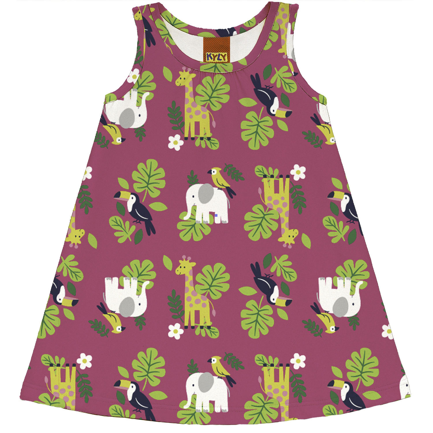 Vestido Infantil Kyly 100% Algodão Estampa Safari — Tamanhos 4 ao 8 - Image 3