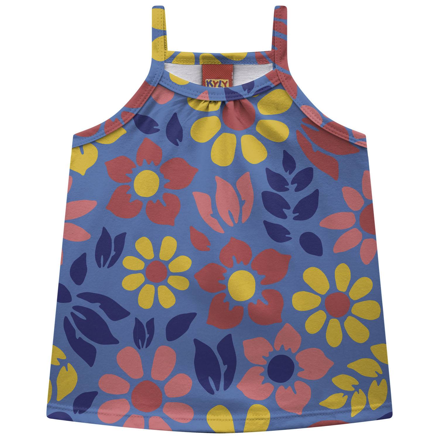 Conjunto Infantil Feminino Kyly Regata + Short 100% Algodão Estampa Flores — Tamanhos 4 ao 8 - Image 15