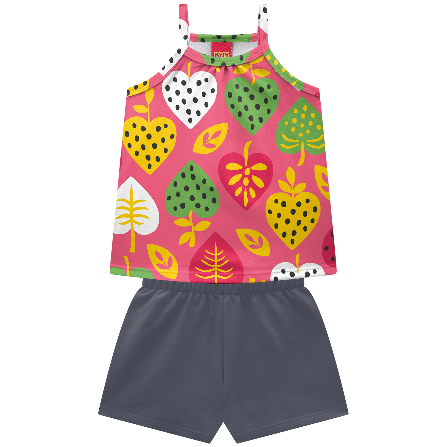 Conjunto Infantil Feminino Kyly Regata + Short 100% Algodão Estampa Flores — Tamanhos 4 ao 8 - Image 13