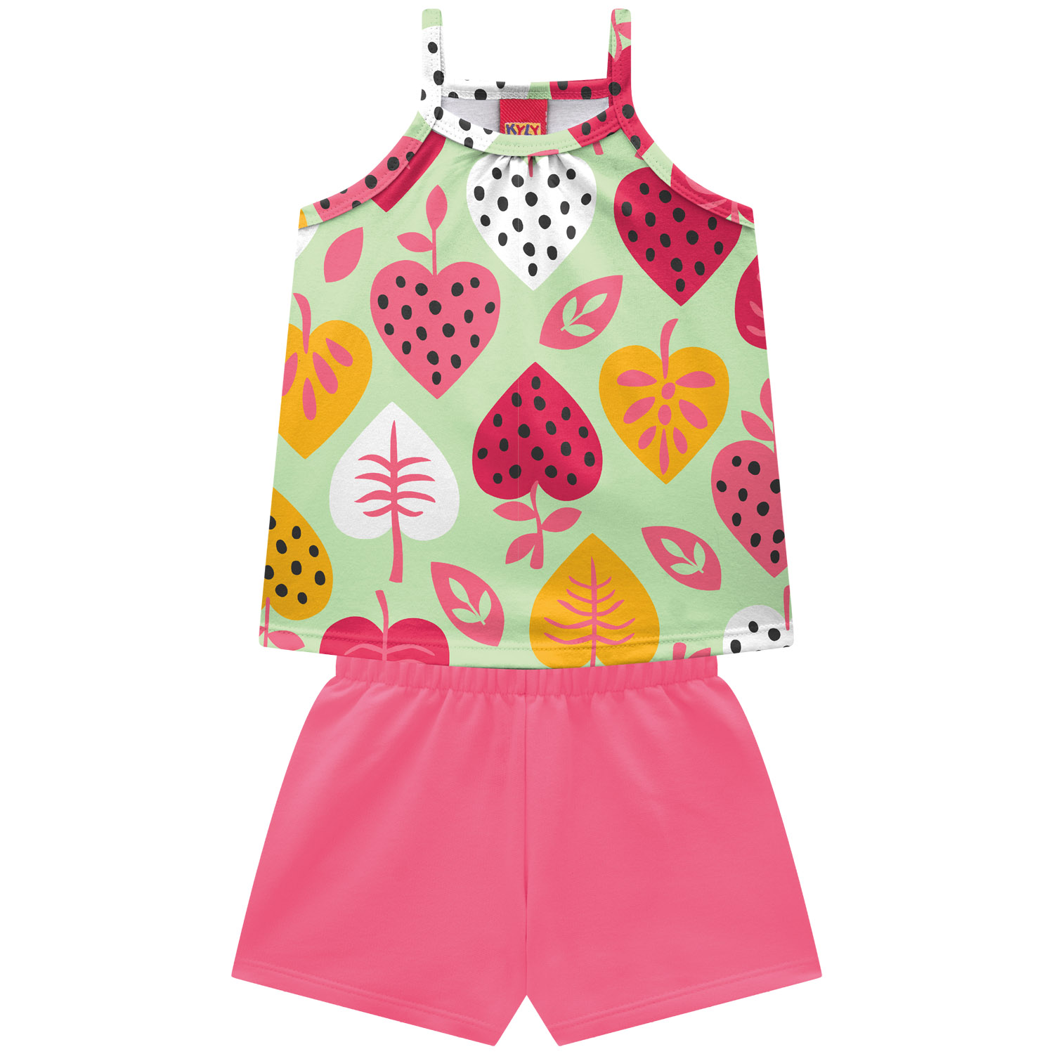 Conjunto Infantil Feminino Kyly Regata + Short 100% Algodão Estampa Flores — Tamanhos 4 ao 8 - Image 7