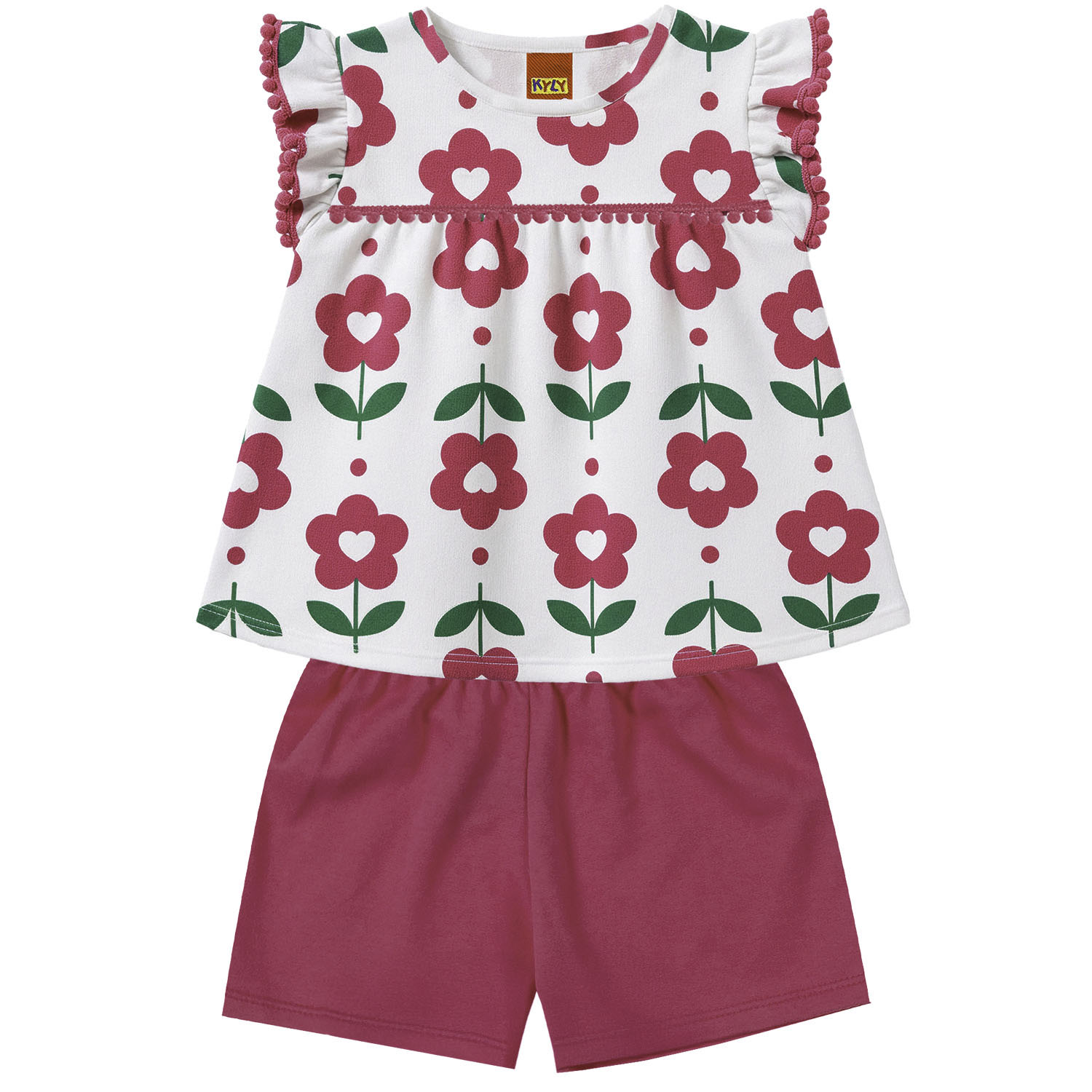 Conjunto Kyly 1001823 | Blusa + Short 04 ao 08 - Image 4