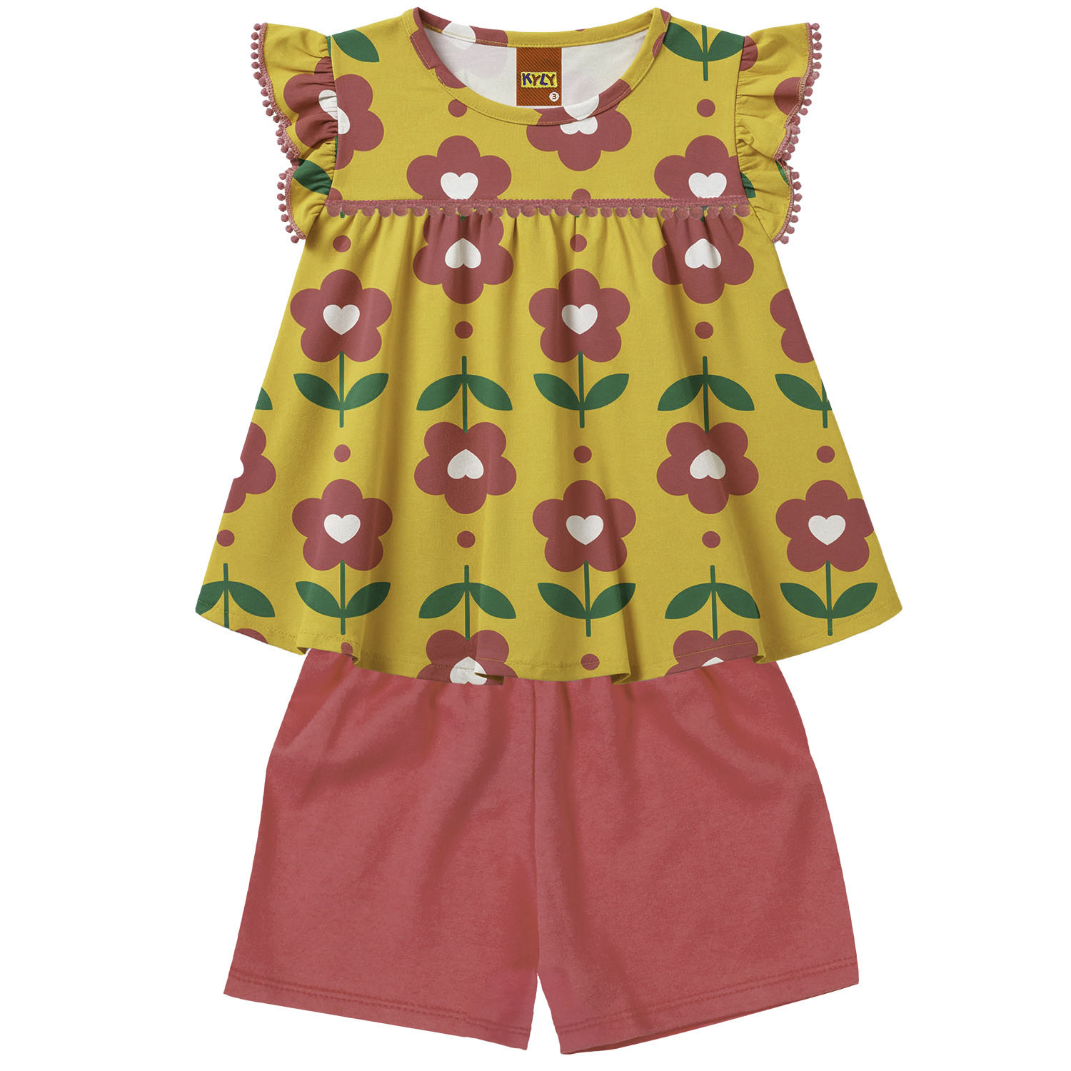 Conjunto Kyly 1001823 | Blusa + Short 04 ao 08 - Image 2