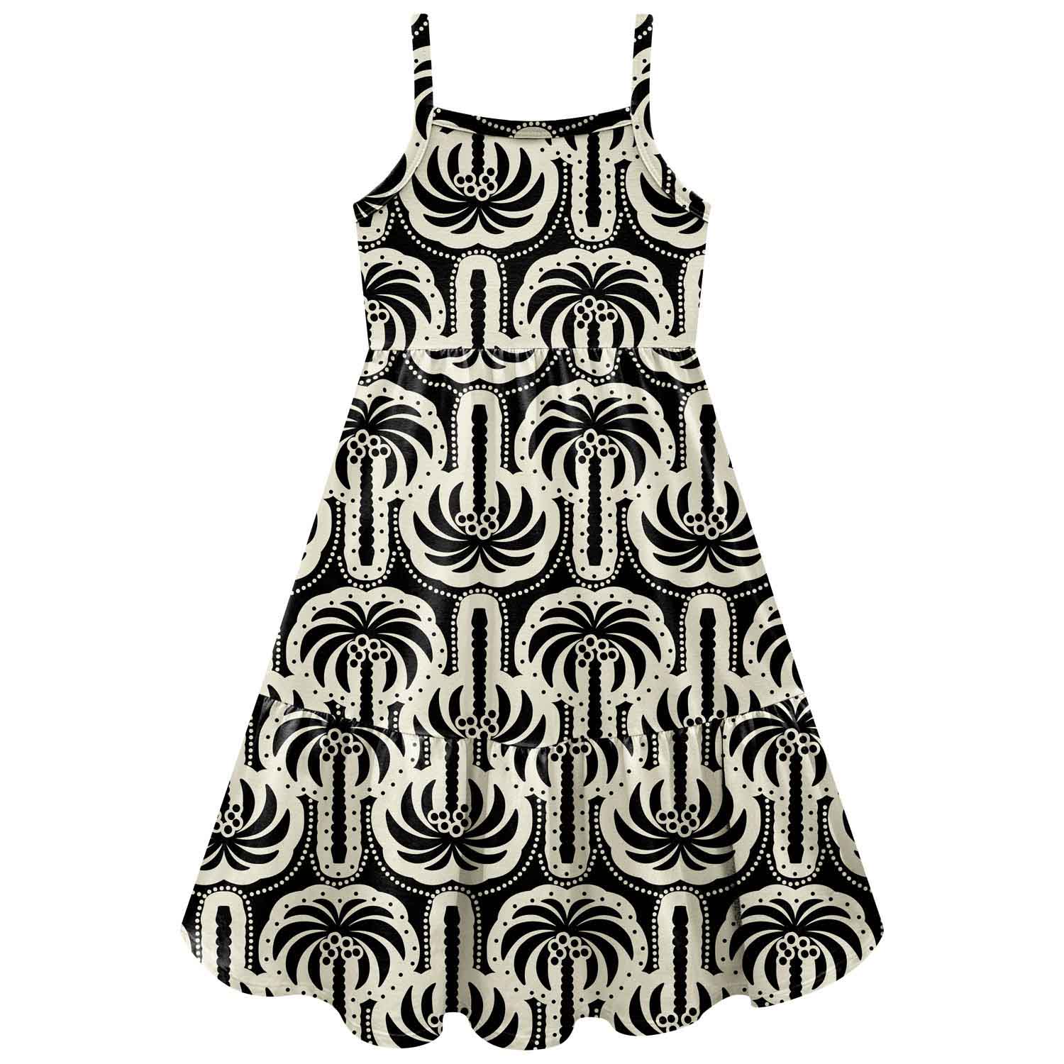 Vestido Kyly 1001839 | Modelo Solto com Estampa 10 ao 16 - Image 3
