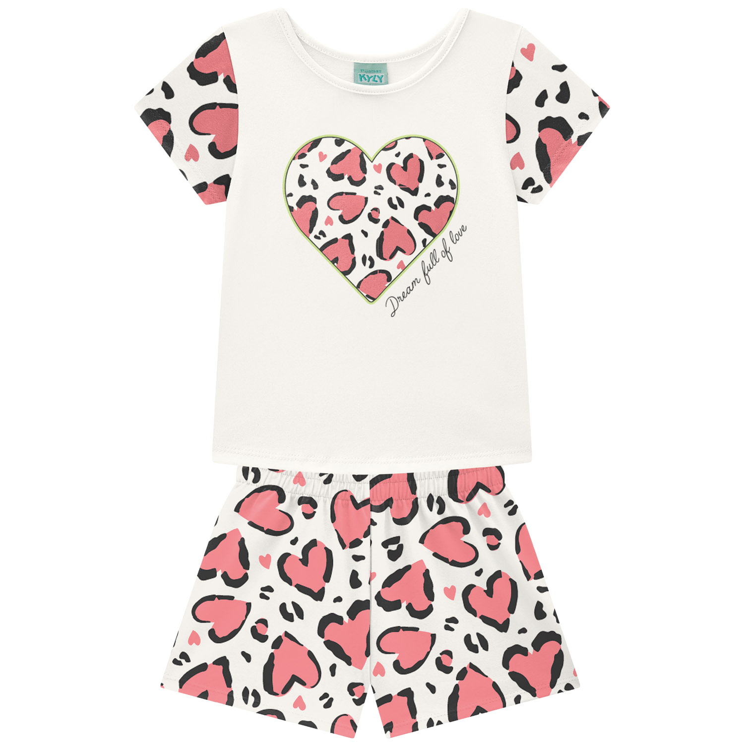 Pijama Kyly 1001969 | Blusa + Short 10 ao 16 - Image 4