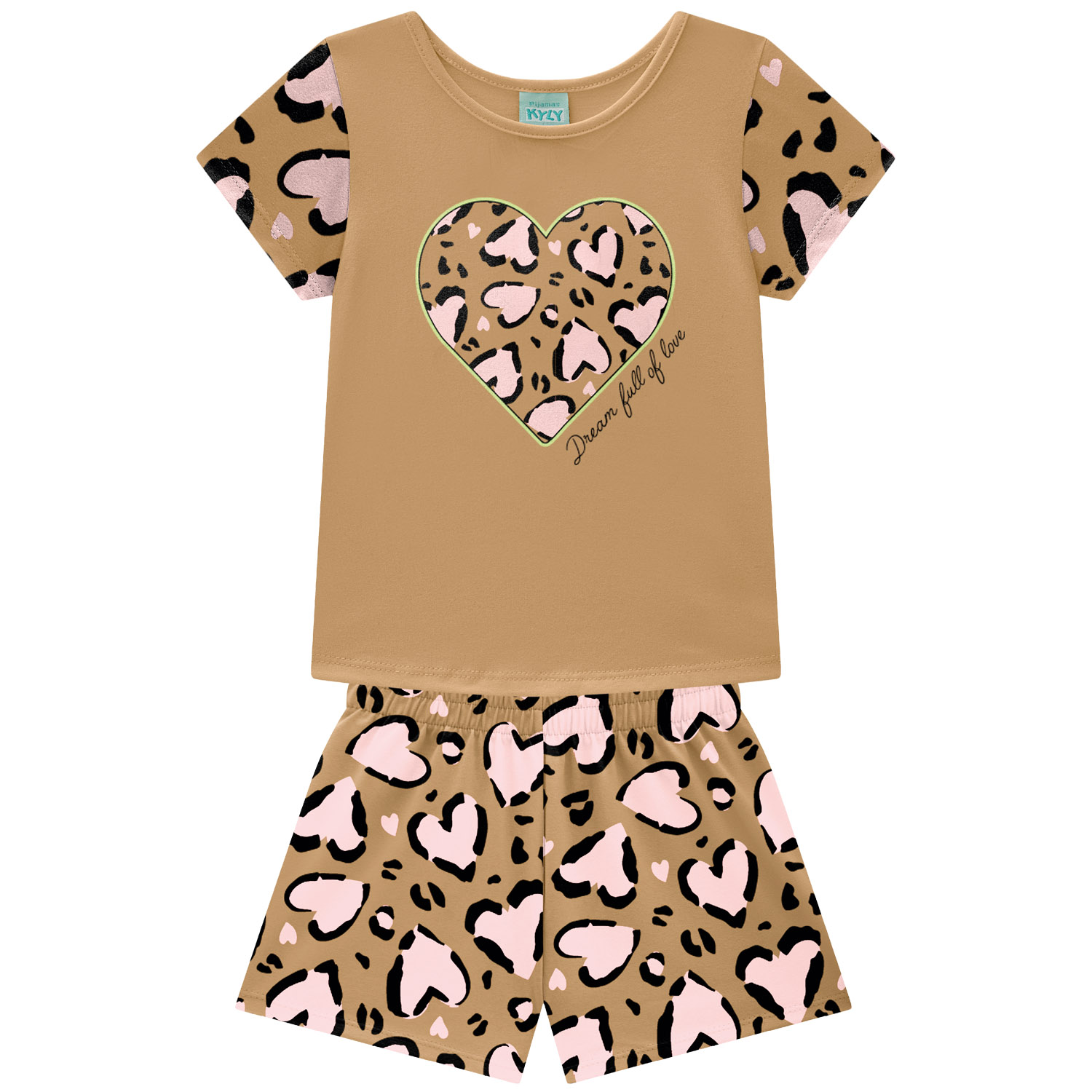Pijama Kyly 1001969 | Blusa + Short 10 ao 16 - Image 5