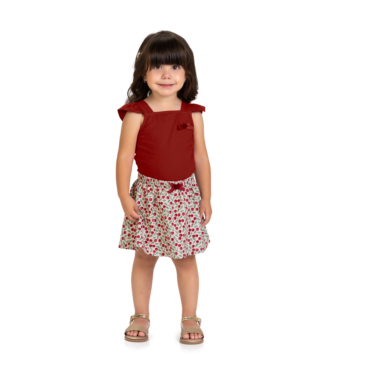 Conjunto Milon 2001741 | Blusa + Saia 04 ao 08