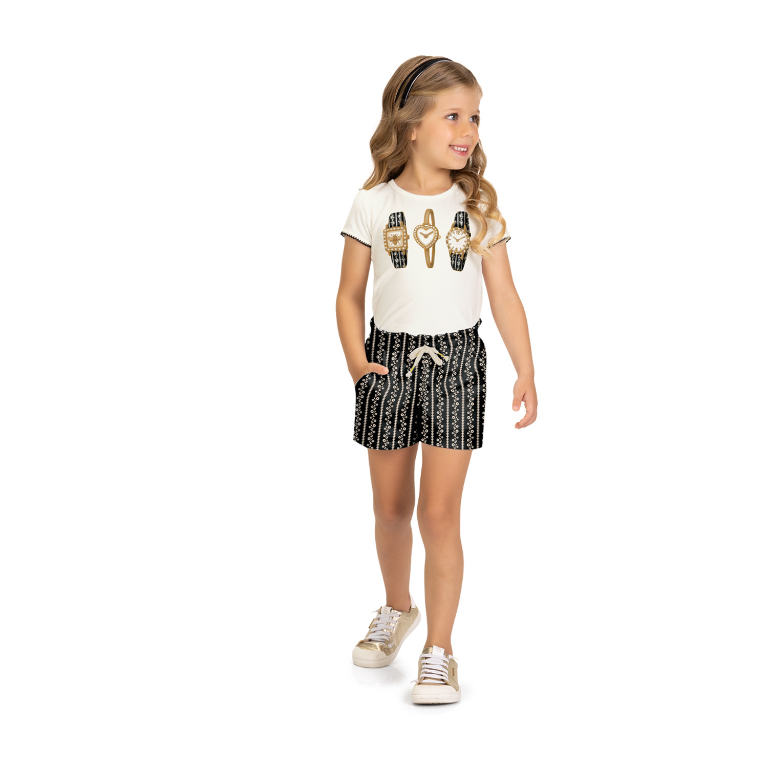 Conjunto Milon 2001771 | Blusa + Short 04 ao 08