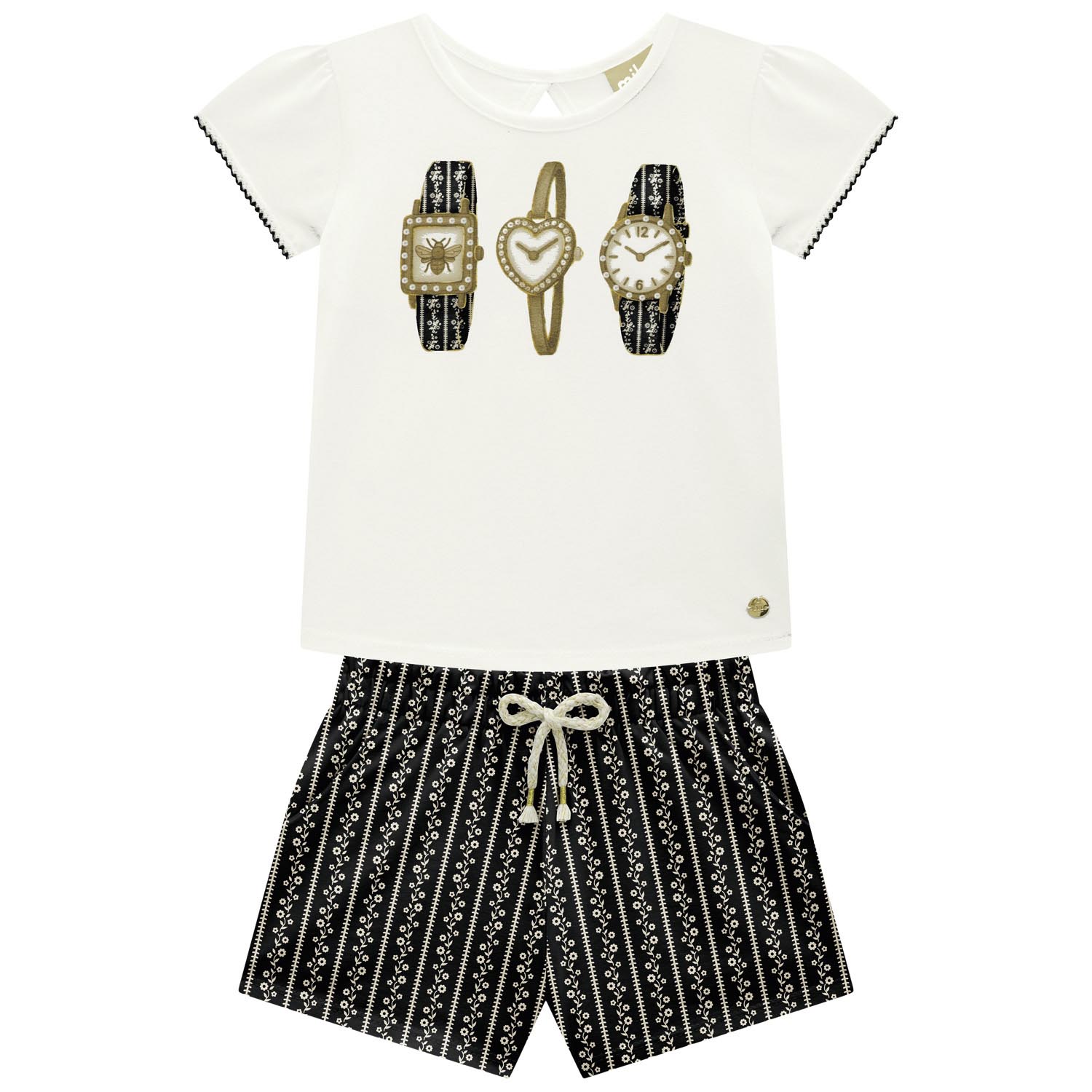 Conjunto Milon 2001771 | Blusa + Short 04 ao 08 - Image 3