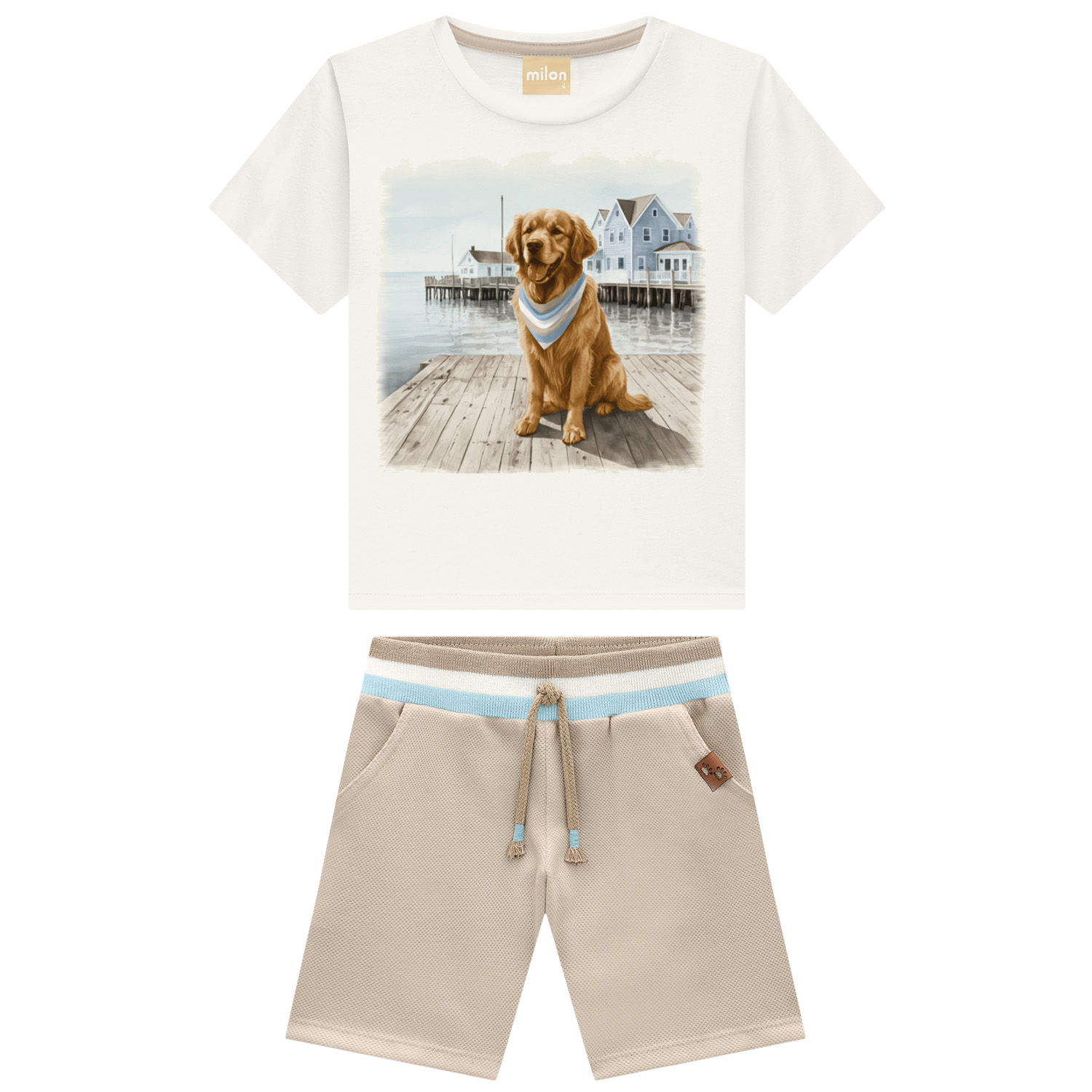 Conjunto Milon 2001791 | Camiseta + Bermuda 04 ao 08 - Image 7