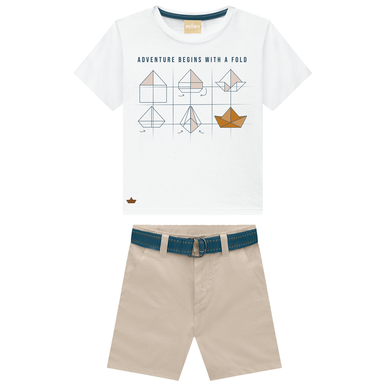 Conjunto Milon 2001895 | Camiseta + Bermuda 04 ao 08 - Image 6