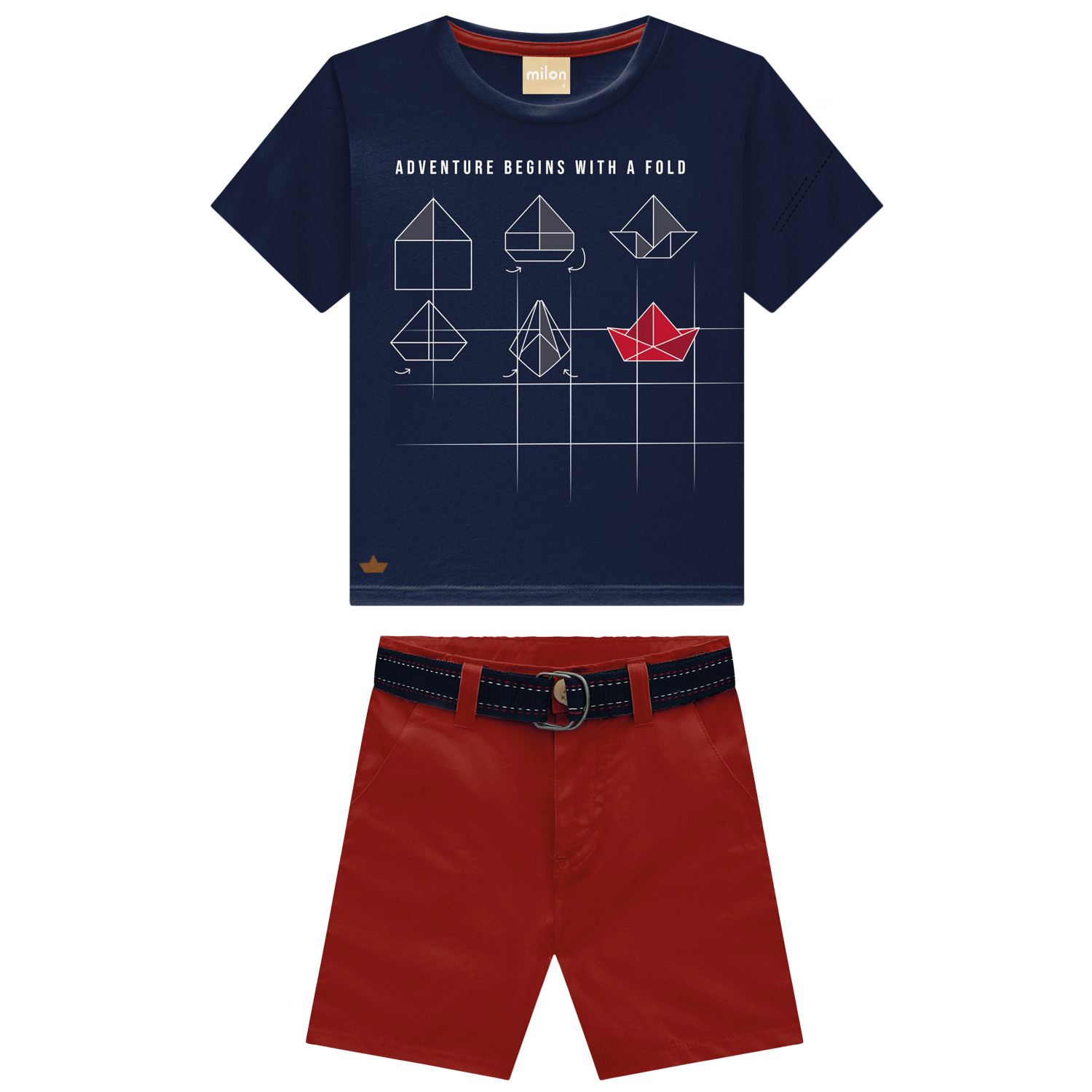Conjunto Milon 2001895 | Camiseta + Bermuda 04 ao 08 - Image 3